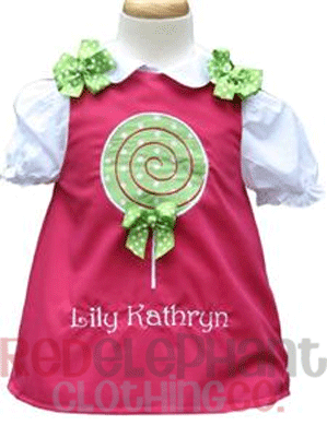 Lollipop Personalized A-line Dress-dress, a line, personalized, monogrammed, custom, barn, farm, animal