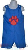 Blue Paw Print Boys Jon Jon