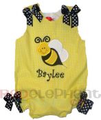 bumble bee bubble romper