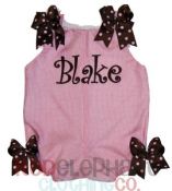 Monogram bubble romper