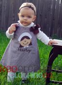 Thanksgiving Pilgrim Girl Aline Jumper Dres