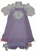 Purple Carriage Aline Dress Set