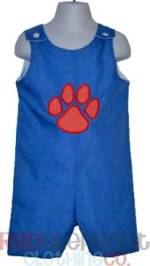 Blue Paw Print Boys Jon Jon