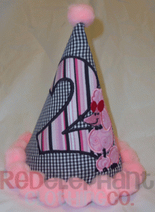 Pink Poodle Birthday Hat