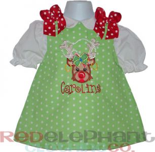 christmas reindeer aline dress