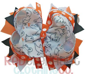 Halloween Ghost Hairbow