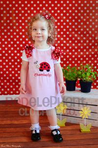 pink ladybug dress