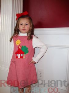 red school house dress