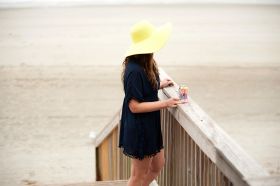 monogrammed sun hat