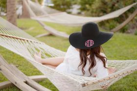 embroidered Floppy Hat