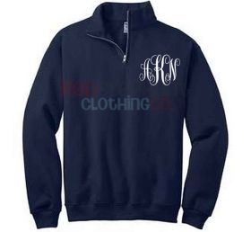 Monogrammed Pullover Jacket