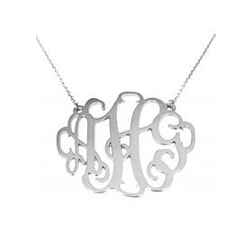 Sterling Silver Cutout Necklace