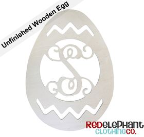 Unpainted Wooden Easter Egg