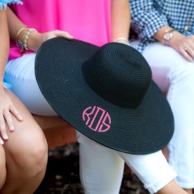 monogrammed sun hat