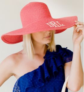 embroidered Floppy Hat