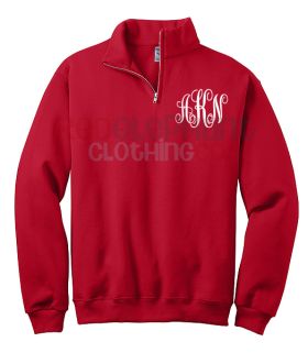 Monogrammed Pullover Jacket