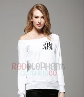 Off the shoulder sweatshirt
