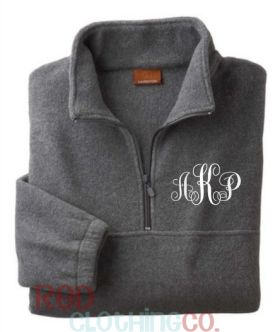 Monogrammed Pullover Jacket
