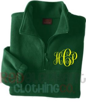 Monogrammed Pullover Jacket
