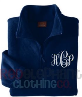Monogrammed Pullover Jacket