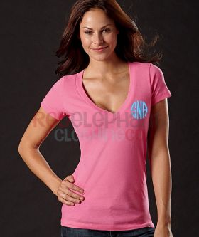 Monogrammed V-Neck Shirt