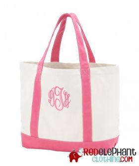 Monogram Tote Bag - Pink