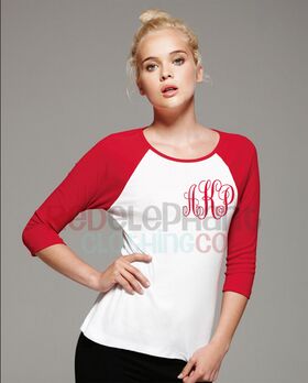Monogrammed Raglan Tees
