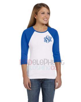 Monogrammed Raglan Tees
