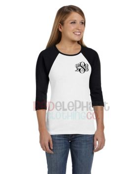 Monogrammed Raglan Tees