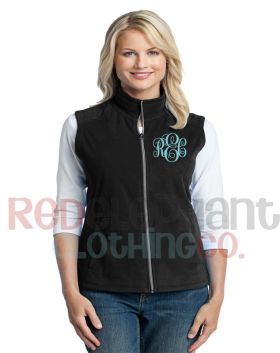 Monogrammed Fleece Vest