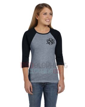 Monogrammed Raglan Tees