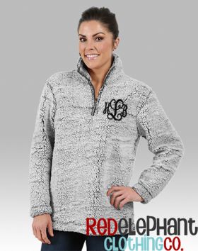 Monogrammed Pullover Jacket