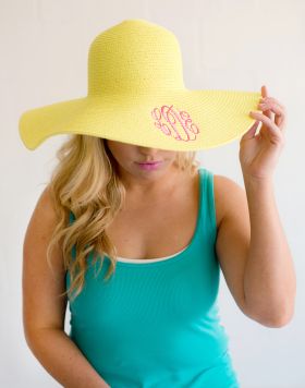 embroidered Floppy Hat