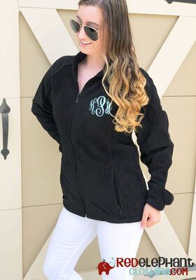 Monogrammed Fleece Jacket
