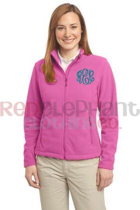 Monogrammed Fleece Jacket