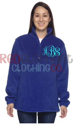Monogrammed Pullover Jacket