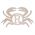 Wooden Monogram Crab