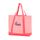 Monogram Tote Bag - Coral