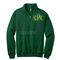 monogram zip sweater