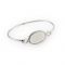 Engaved Braided Oval Bracelet