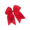 Red Monogrammed Hair Bow